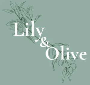 Lilu and olive light blue logo design