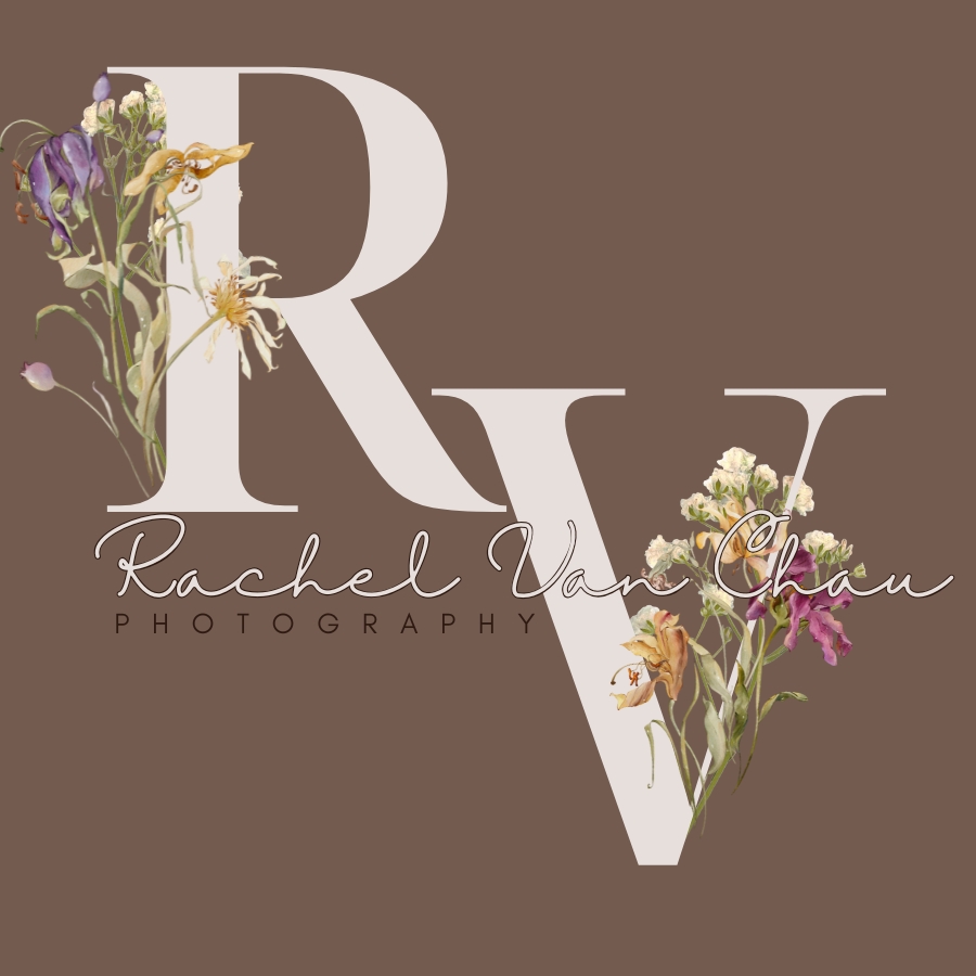 Reflections by Rachel Van Chau floral letters logo